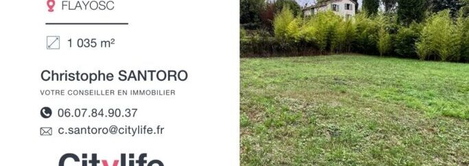 Terrain Constructible De 1 035 m² À Proximité De Toutes Commodités